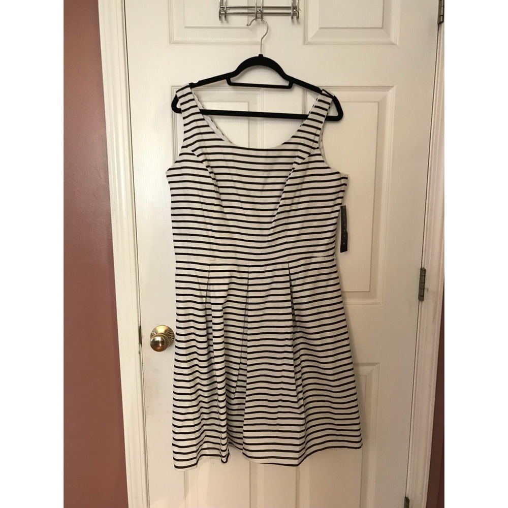 Black and white stripped dress.